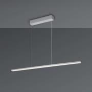 Bopp LED-Hängelampe Baseline 2.0, aluminium, Länge 119 cm