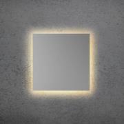 LED-Wandleuchte BLADE Q, silber matt, 34 x 34 cm, Metall dim