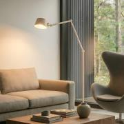 Lucande Stehleuchte Silka, 216 cm, beige, verstellbar, E27