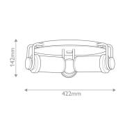 Deckenlampe WYNWOOD, altmessing, Ø 42 cm, 3-flg. Metall/Glas