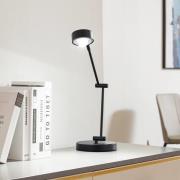 Lindby Tischleuchte Jyla, 36cm, schwarz matt, GX53, flexibel