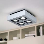 Vierflammige LED-Deckenleuchte Loke