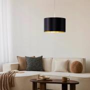 Textil-Hängeleuchte Lecio, 38 cm, schwarz