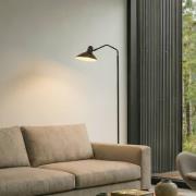 Lindby Stehleuchte Adrik, schwarz, Metall