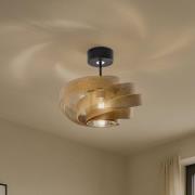 Deckenleuchte Vento, schwarz/gold, Metall, Ø 40 cm, E27