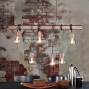 Hängelampe Townshend 4 in Dunkelbraun