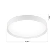 LED-Deckenleuchte VARIO, Ø 60 cm, weiß, Metall, CCT, dimmbar