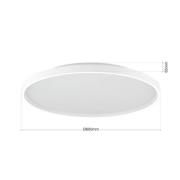 LED-Deckenleuchte MASCA, weiß, Ø 60 cm, CCT, Metall, dimmbar