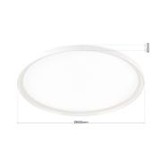 LED-Deckenlampe GAMMA, Ø 60 cm, weiß, Fernbedienung, CCT dim