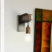 Wandleuchte Townshend aus Stahl, braun