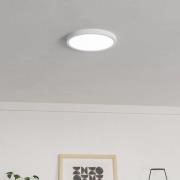 Hängeleuchte Alderney, drei Schirme aus Naturgarn