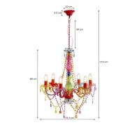 KARE Starlight Rainbow sechsflammiger Kronleuchter