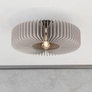 Deckenlampe Palombaia, weiß, Ø 50 cm, Stahl/Holz, E27