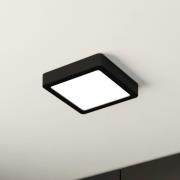 LED-Deckenlampe Fueva 5 IP44 3000K schwarz 16x16cm
