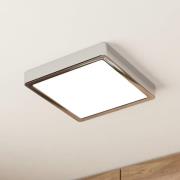 LED-Deckenlampe Fueva 5 IP44 3000K chrom 21x21cm