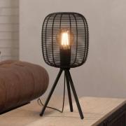 Tischleuchte Rinroe, Höhe 44 cm,  schwarz, Stahl