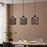 EGLO connect LED-Hängeleuchte Ginestrone-Z, 3-fl., schwarz