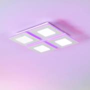 EGLO connect LED-Deckenlampe Padrogiano-Z 4-fl., 45 x 45 cm