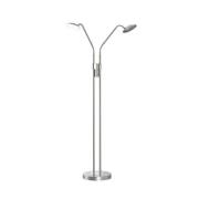 LED-Stehlampe Tallri, nickel Höhe 135 cm 2-flg. CCT Touchdim