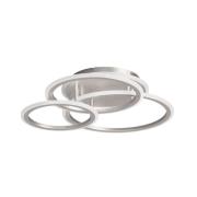 LED-Deckenlampe GELDER, nickel, 60x51 cm, Fernbedienung RGBW