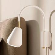 Nuura Wandstrahler Anoli, weiß/gold, Metall, GU10, Stecker