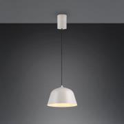 Hängeleuchte Tova, hellgrau, Ø 30 cm, Metall, E27