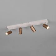 Strahler Taryn, braun, Länge 62 cm, 4-flg., Mini-GU10