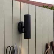 Globen Lighting Wandleuchte Hubble, schwarz, Höhe 21 cm IP44