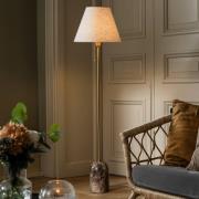 Globen Lighting Stehleuchte Gino, Fuß Marmor, beige, 145 cm