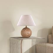 Globen Lighting Tischlampe Castello, pink/beige, Höhe 28 cm