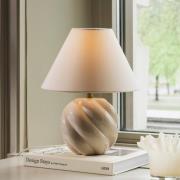 Globen Lighting Tischleuchte DAHLIA, beige/beige, Höhe 31 cm
