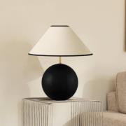 Globen Lighting Tischleuchte IRIS, beige/schwarz, Höhe 39 cm