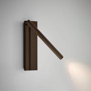 Bover LED-Wandleuchte Arid A/02 braun, Alu, 2.700 K