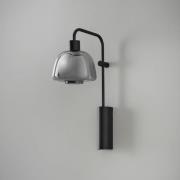 Bover LED-Wandlampe Drep A/04 rauchgrau Glas, schwarz 2.700K