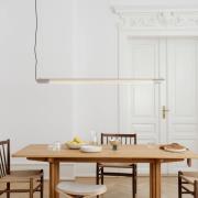 GEJST Hängeleuchte Radent, stahlgrau, Länge 138 cm, G13 LED