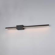 LED-Wandleuchte Cassino, schwarz matt, Breite 70 cm, Metall