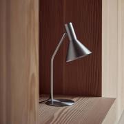 FRANDSEN Tischleuchte Lyss, alufarben, Metall, 50 cm, E27