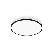LED-Deckenleuchte Pulap A, schwarz, Ø 33 cm, Kunststoff