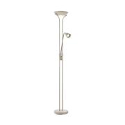 LED-Deckenfluter Modu, beige, Leselicht, Höhe 180 cm, dim.
