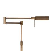 LED-Stehlampe New Bari, bronze, Höhe 139 cm, Metall, Dimmer