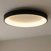 LED-Deckenlampe Niseko II CCT Fernbedienung, Ø 50cm, schwarz