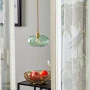 EBB & FLOW Horizon Glas-Pendelleuchte grün Ø 21 cm