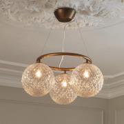 Nuura Kronleuchter Miira 3 Circular, Ø 54 cm, bronze/klar