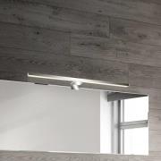 LED-Spiegellampe Dun 2 in 1, chrom, IP44, Länge 50 cm