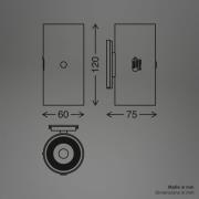 LED-Akku-Wandleuchte Isy, weiß matt, Kunststoff, 3.000 K