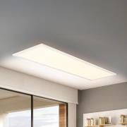 LED-Panel Piatto CCT, IP44, 100 x 25 cm, Fernbedienung, weiß