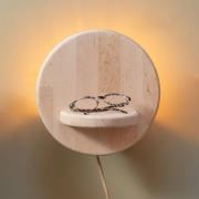 GOOD & MOJO Wandlampe Corsica, natur, Erlenholz, Stecker