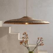 GOOD & MOJO Hängelampe Santorini, Ø75cm, natur, Seegras, E27