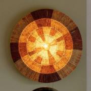 GOOD & MOJO Wandlampe Serengeti, Ø60cm, braun, Jute, Stecker