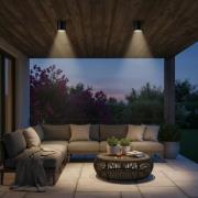 Ideal Lux Gun Bad-Deckenleuchte schwarz